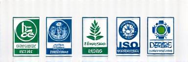 Logos de certifications de qualité comme ISO 9001